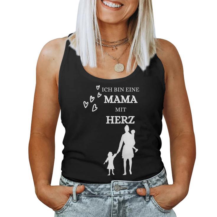 Damen Frau Ich Bin Eine Mama Mit Herz Mutter Muttertag Tank Top Frauen