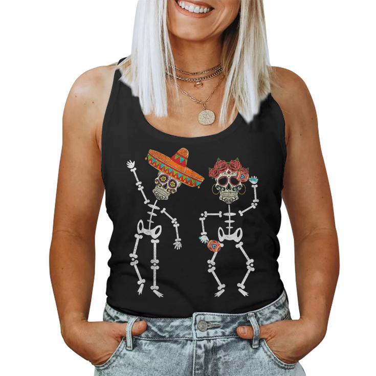 Dancing Skull Apparel Dead Day Dia De Los Muertos Women Tank Top