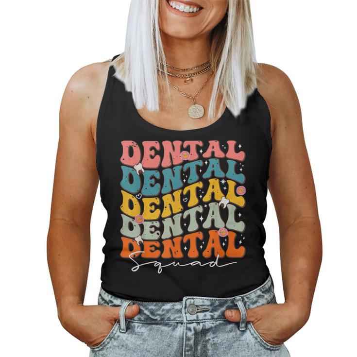 Dental Squad Groovy For National Dentist’S Day 2024 Women Tank Top