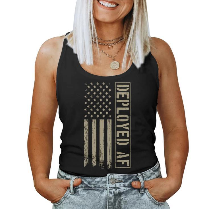 Deployed Af Military Husband Wife Deployment Women Tank Top