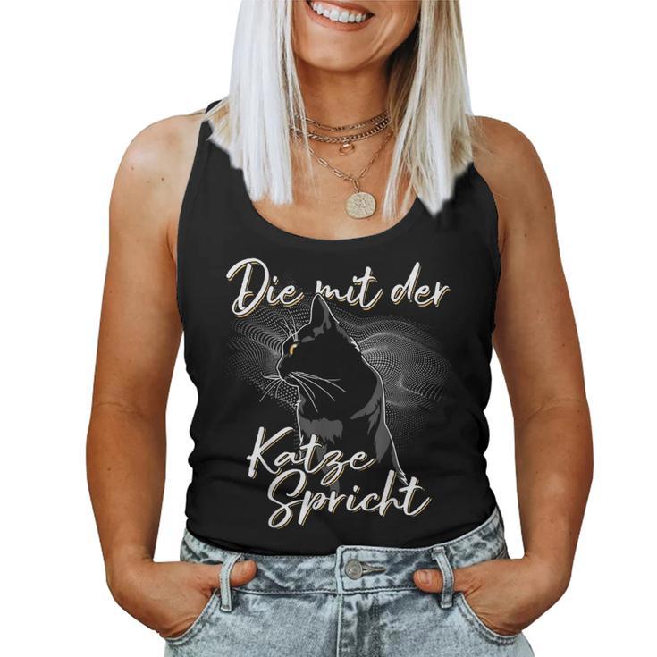 Die Mit Der Katze Speaks Für Katze Papa Cat Mother Children Tank Top Frauen