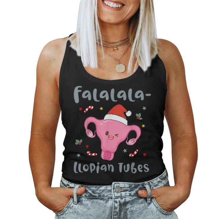 Doctor Nurse Obstetrics Christmas Falalala-Llopian Tubes Women Tank Top