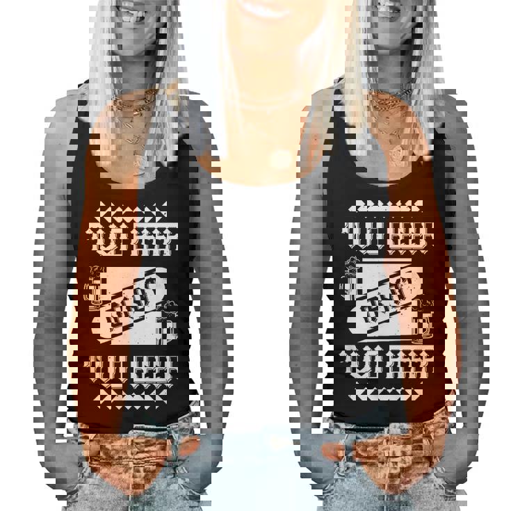 Dos Cervezas O No Dos Cervezas Beer Lover Camiseta sin mangas para mujer