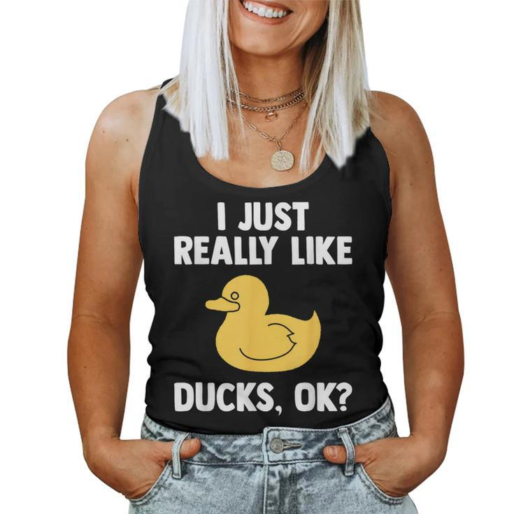 Duck For Quack Quakin Youth Rubber Ducky Women Tank Top