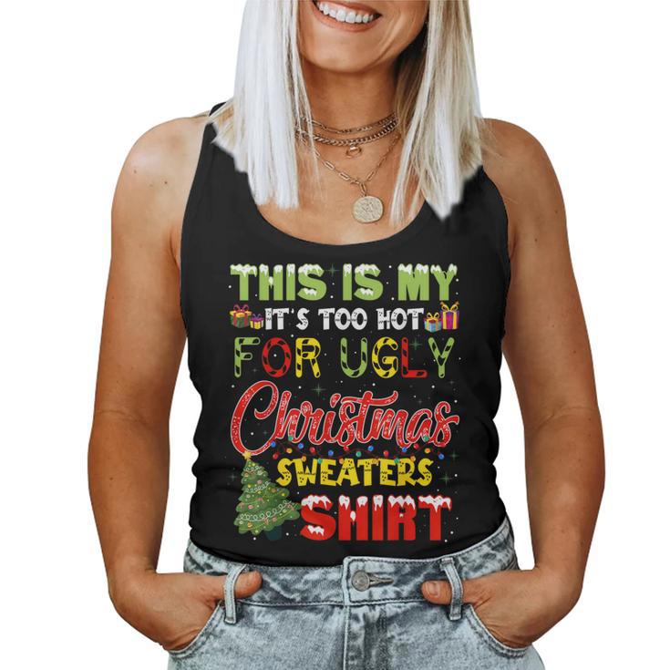 Family Matching Christmas Sweater Ugly Xmas 2023 Women Women Tank Top