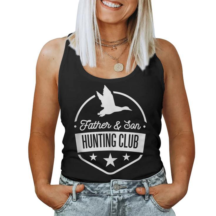 Father & Son Hunting Club Duck Proud Dad Hunter Women Tank Top