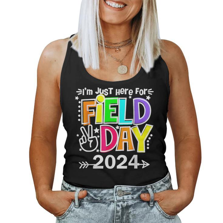 Field Day Teacher I'm Just Here For Field Day 2024 Women Tank Top