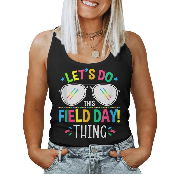 Lets Do This Field Day Thing Quotes Sunglasses Girls Boys Women Tank Top