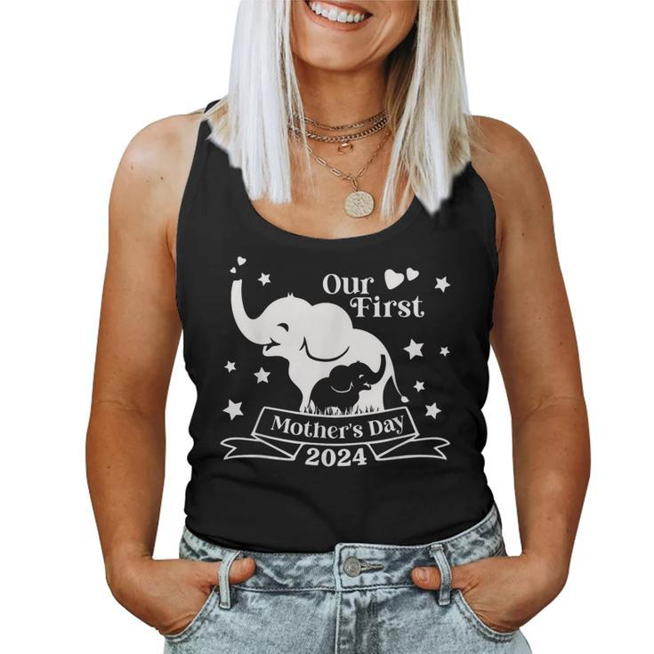 Our First Mother's Day 2024 My First Mother's Day For Moms Women Tank Top
