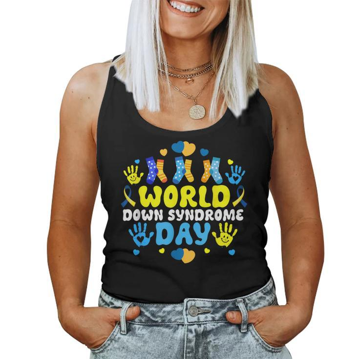 321 World Down Syndrome Day 2024 Groovy Meme Women Tank Top