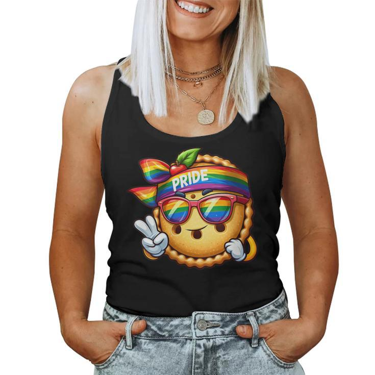 Apple Pie Rainbow Lgbt Gay Pride Lesbian Gay Apple Pie Women Tank Top