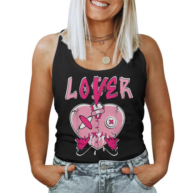 Loser Lover Pink Drip Heart Matching For Women Women Tank Top