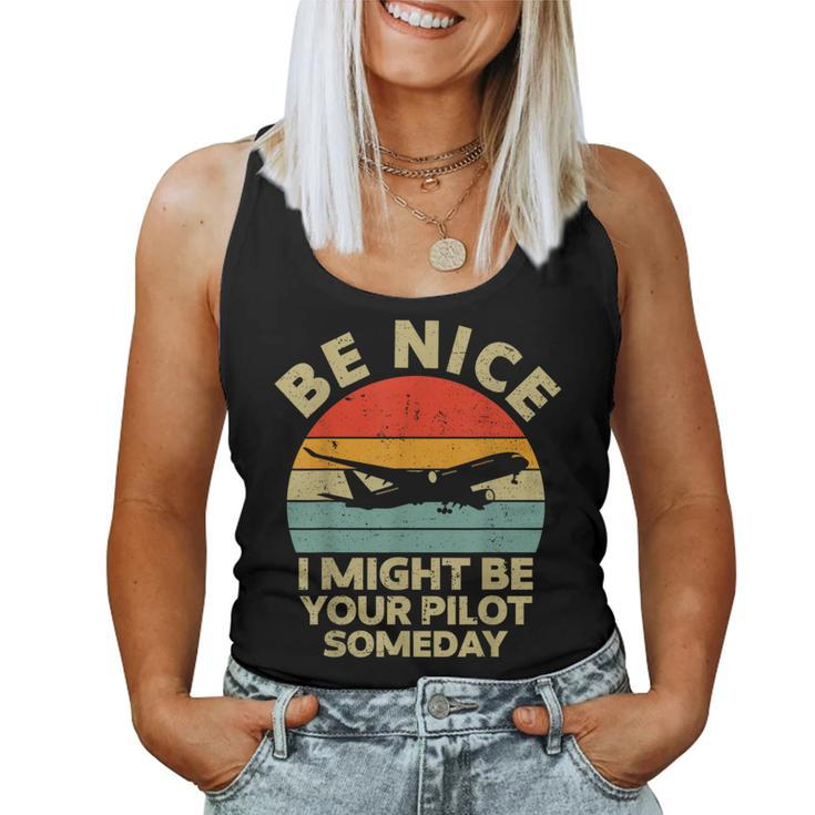 Pilot For Aviation Airplane Pilot Women Tank Top