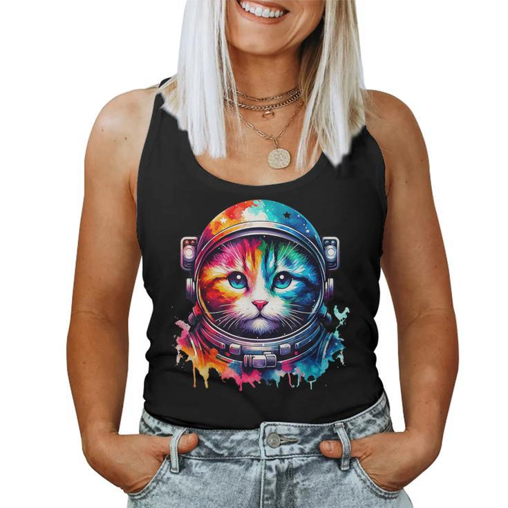 Space CatCat Astronaut For Cat Lover Women Tank Top