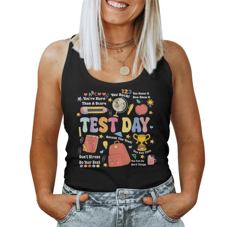 Teacher Test Day Motivational Teacher Starr Testing Women Tank Top