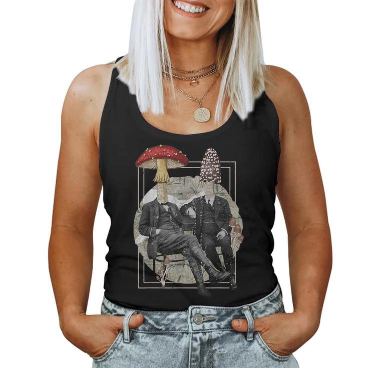 Vintage Mushroom Aesthetic Women Tank Top