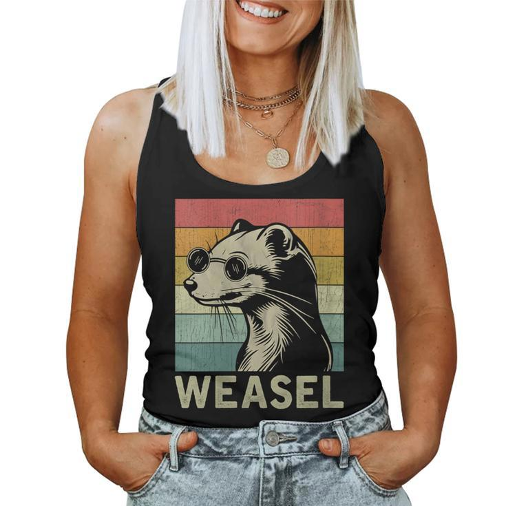 Weasel Lover Weasel Retro Women Tank Top