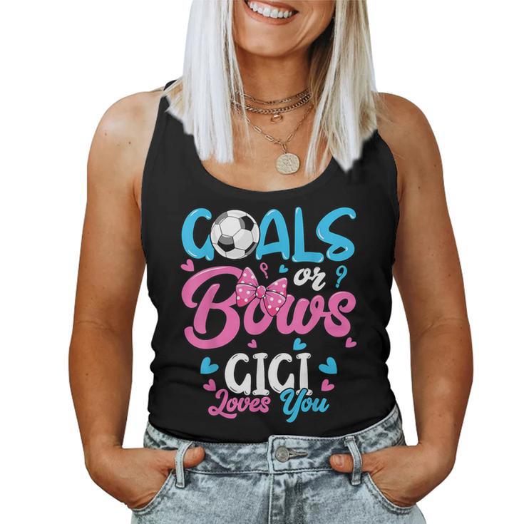 Gender Reveal Goals Or Bows Gigi Loves You Soccer Women Tank Top