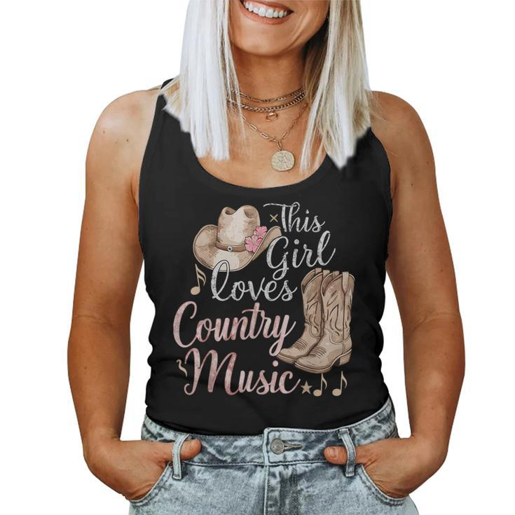 This Girl Loves Country Music Women Tank Top
