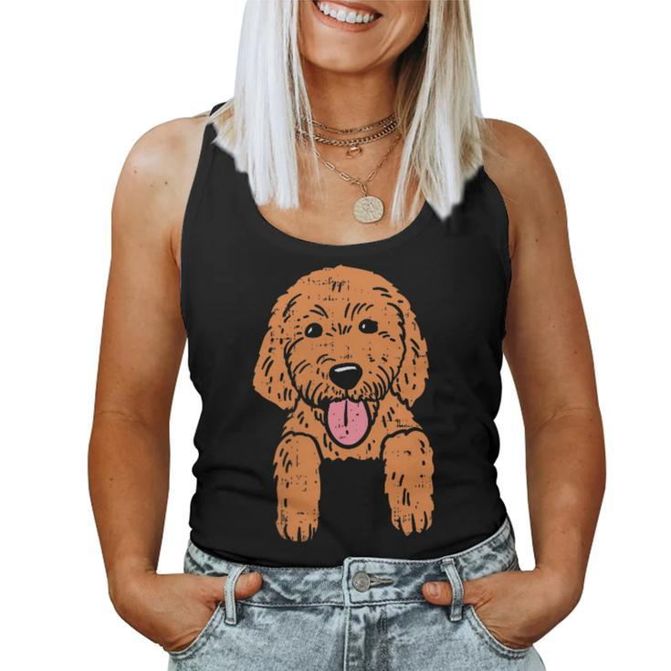 Goldendoodle Pocket Cute Dog Pet Lover Owner Women Women Tank Top