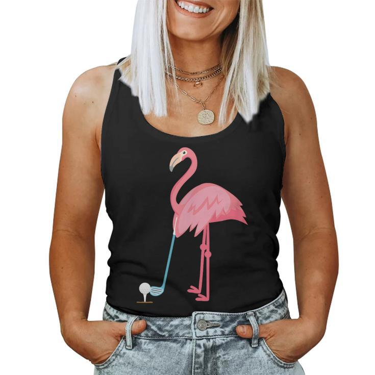 Golf Flamingo Lover Floral Summer Cute Women Tank Top