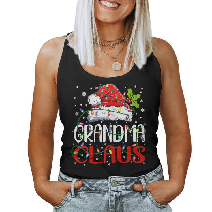 Grandma Claus Christmas Santa Matching Family Xmas Pajamas Women Tank Top