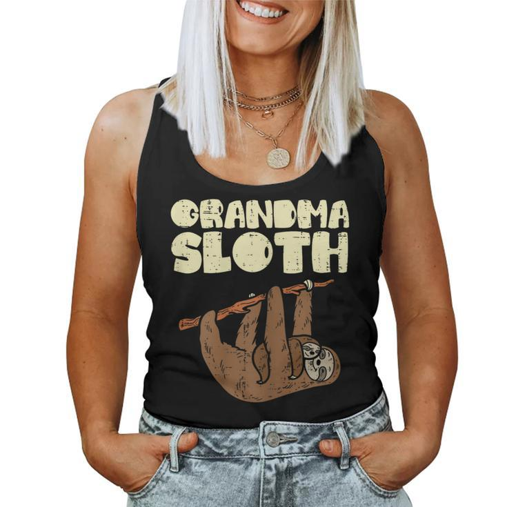 Grandma Sloth  Nana Mimi Grandmother Women Women Tank Top