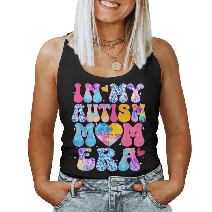 Groovy In My Autism Mom Era Autism Awareness Day Womens Women Tank Top