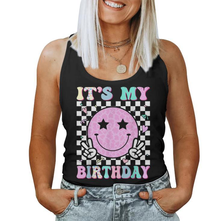 Groovy It's My Birthday Ns Girls Smile Face Bday Women Tank Top