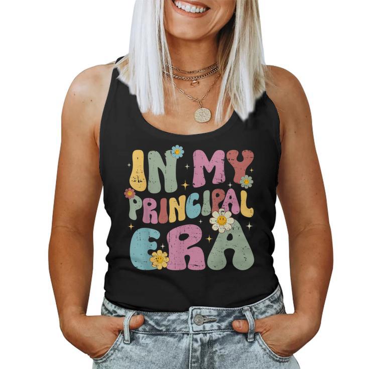 Groovy In My Principal Era Back To School Principal Women Tank Top