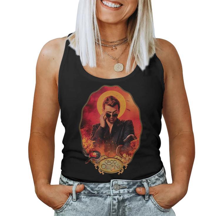 Gute Omens Crowley Portrait Tank Top Frauen