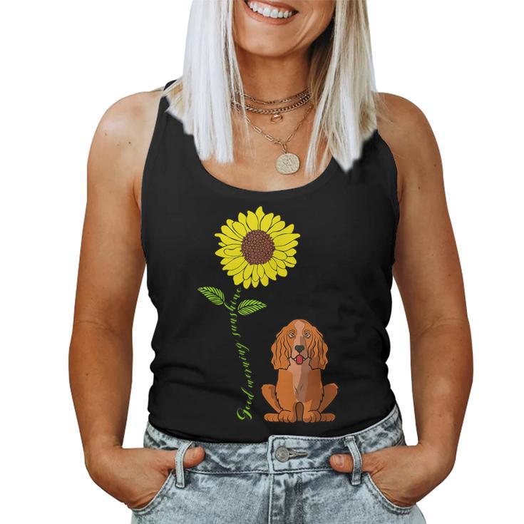 Gute Sonne Sonne Cocker Spaniel Mama Papa Tank Top Frauen