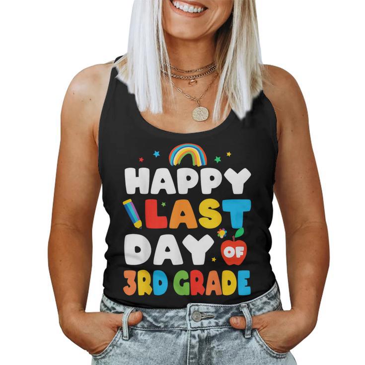 Happy Last Day Of 3Rd Grade Rainbow Teacher Student Women Tank Top