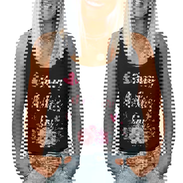 Happy Mother's Day 2024 Cute Floral For Mom Grandma Women Tank Top