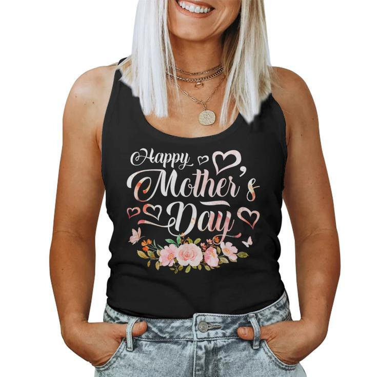 Happy Mother's Day Cute Floral For Mom Grandma Women Tank Top