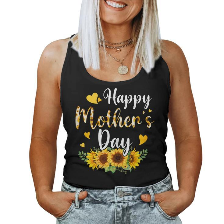 Happy Mother's Day Sunflower Floral Mom Mommy Grandma Womens Women Tank Top