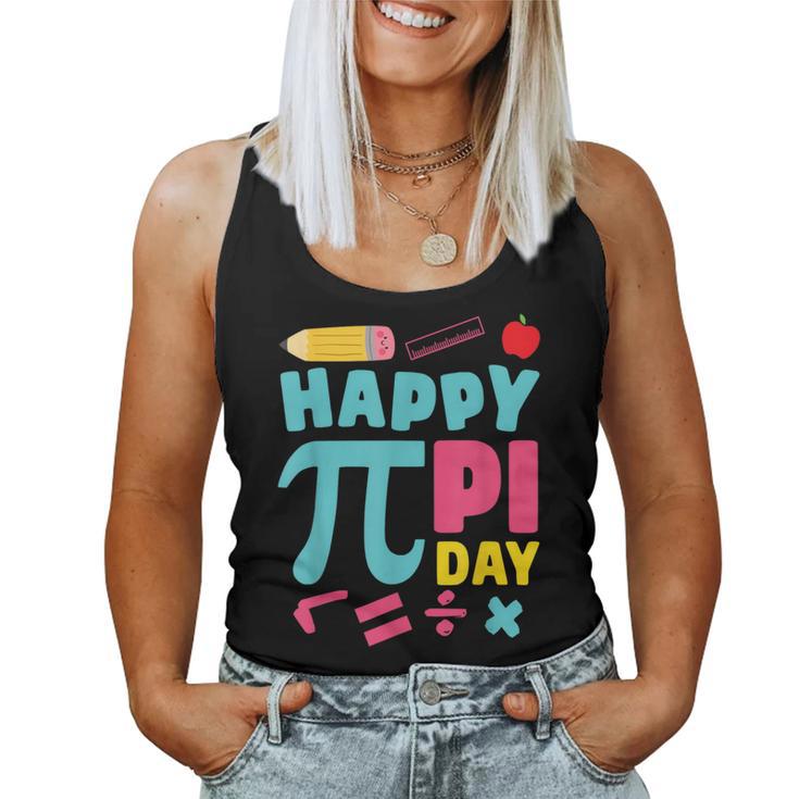 Happy Pi Day Mathematic Math Teacher Girl Women Tank Top