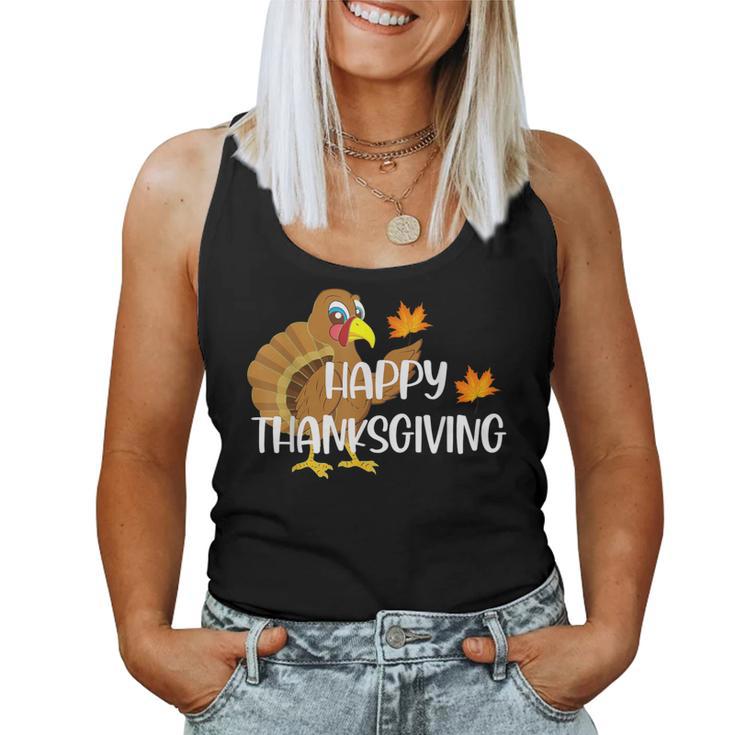 Happy Thanksgiving Day Turkey Thankful Boys Girls Women Tank Top