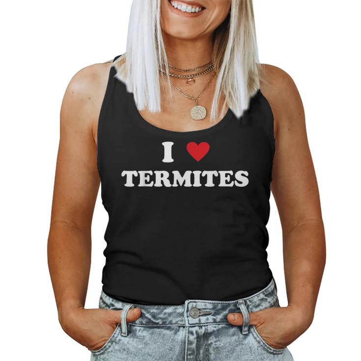 I Heart Dad Mom Lustig Ich Liebe Termite Tank Top Frauen