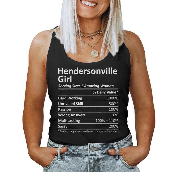 Hendersonville Girl Nc North Carolina City Home Women Tank Top