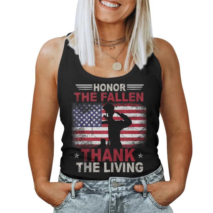 Honor The Fallen Veteran Themed Military Support Veteran Day Women Tank Top