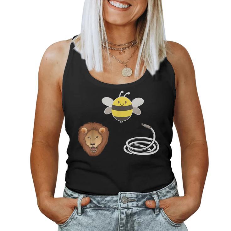 Hose Bee Lion Bee Lover Beekeeper Women Tank Top