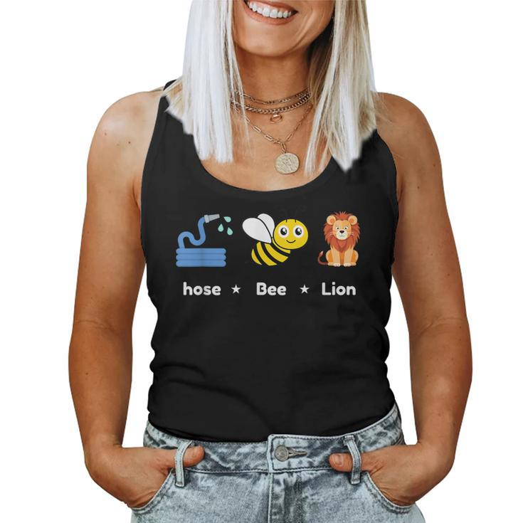 Hose Bee Lion Icons Hoes Be Lying Pun Intended Cool Women Tank Top