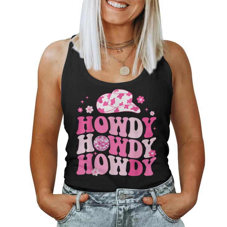 Howdy Southern Western Girl Country Rodeo Cowgirl Disco Women Tank Top
