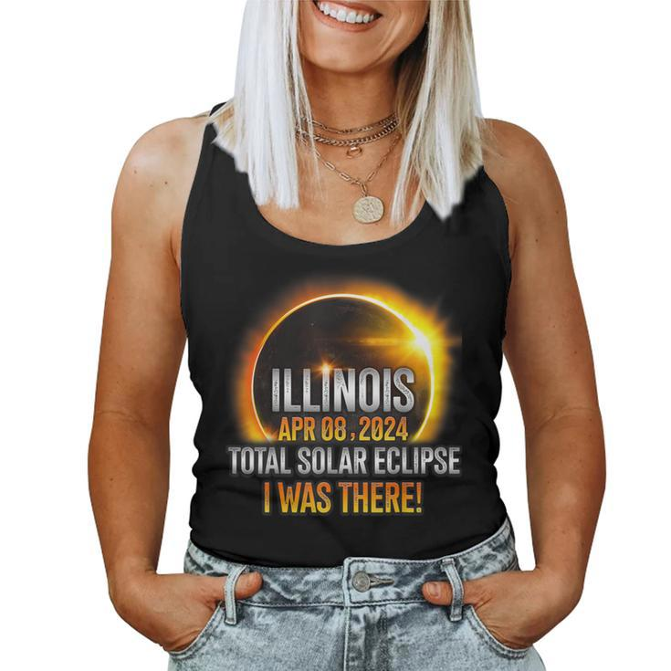Illinois Solar Eclipse 2024 Usa Totality Women Tank Top