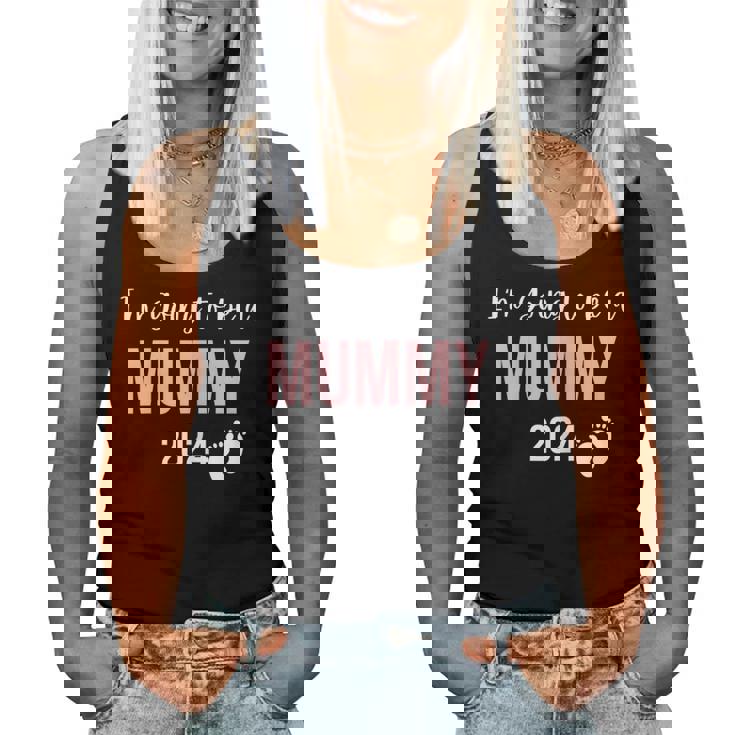 I'm Going To Be A Mummy 2024 Mum Cute Pregnancy Announcement Women Tank Top