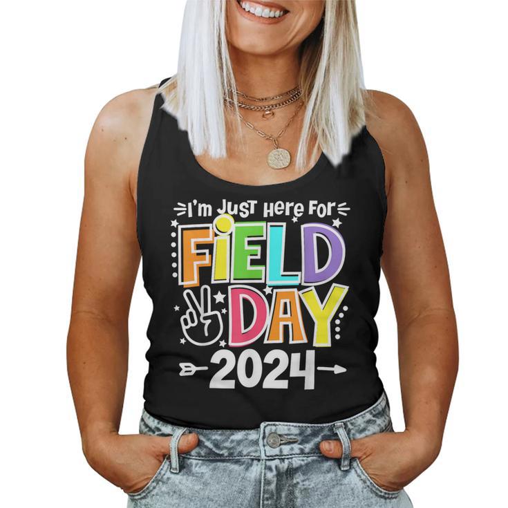 I'm Just Here For Field Day 2024 Fun Day Field Trip Boy Girl Women Tank Top