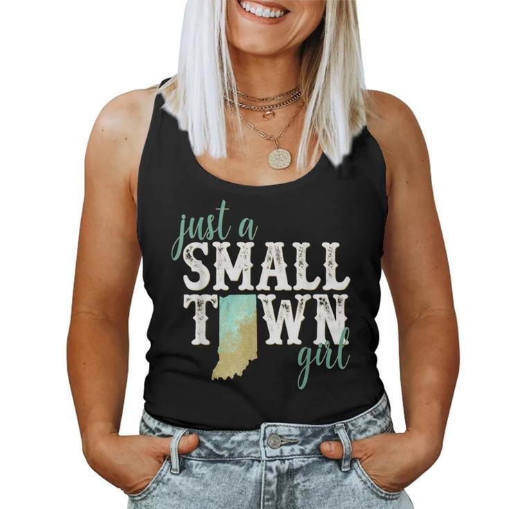 Indiana Small Town Girl Hometown State Roots Home Women Tank Top