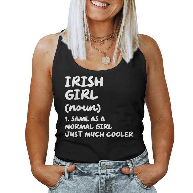 Irish Girl Definition Ireland Women Tank Top