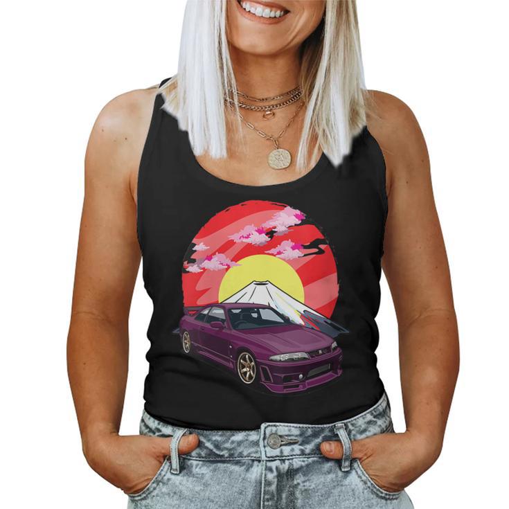 Jdm Skyline R33 Car Tuning Japan Fujiyama Drift Women Tank Top